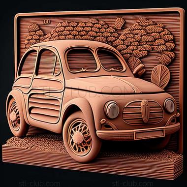3D модель Fiat 600 (STL)